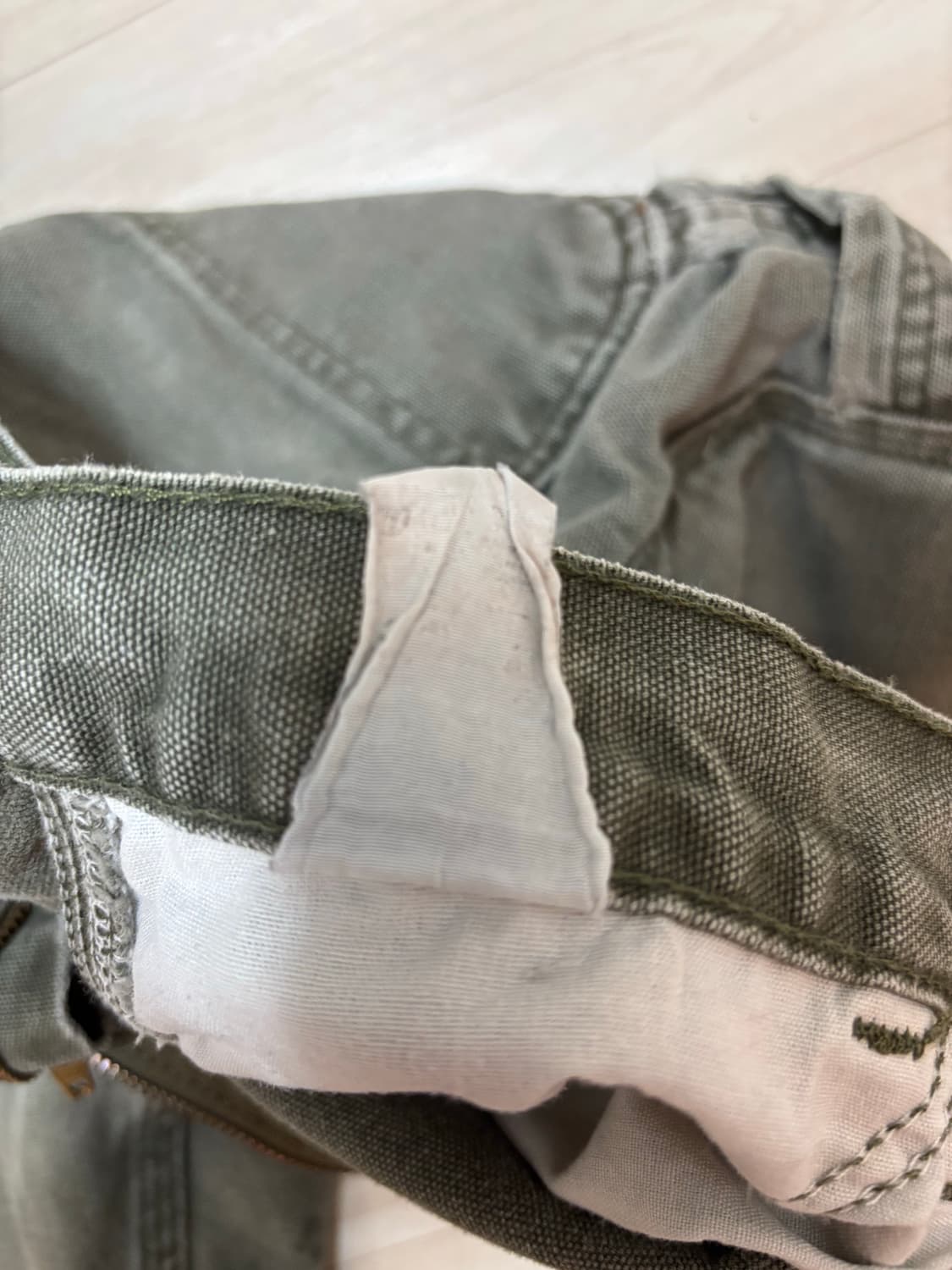 칼하트 모스그린 워크팬츠 상품이미지5