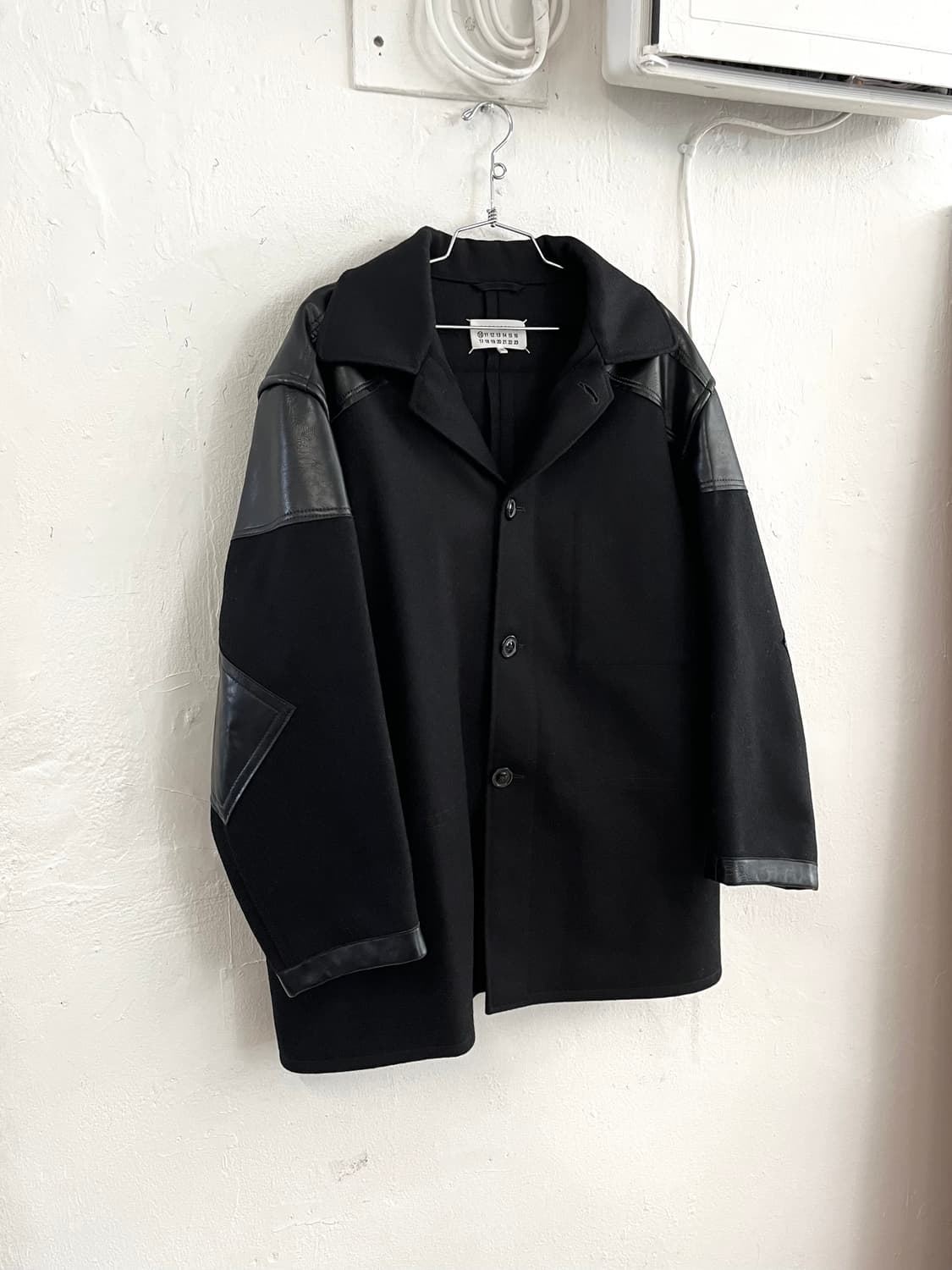 메종 마르지엘라 2021 FW 울 레더 패치워크 아티저널 자켓 상품이미지4