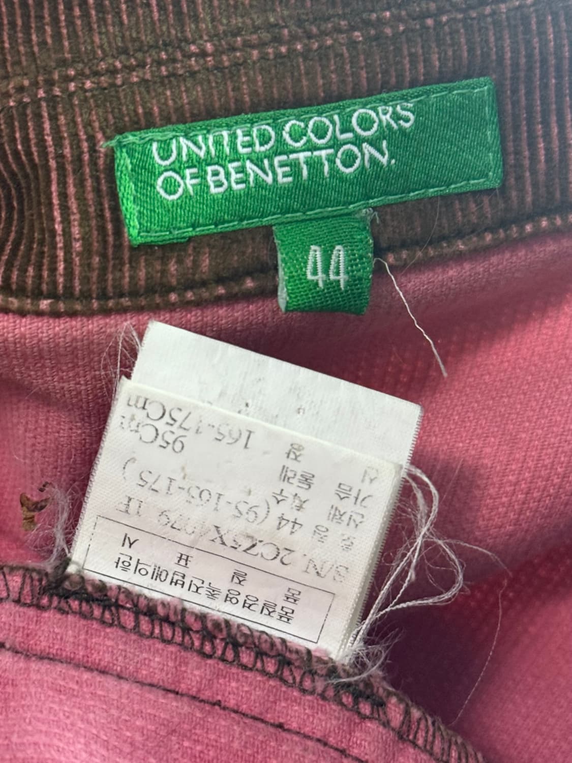 베네콩 골덴 코듀로이 브라운 갈색 핑크 트러커 데님 웨스턴 워크 자켓 상품이미지5