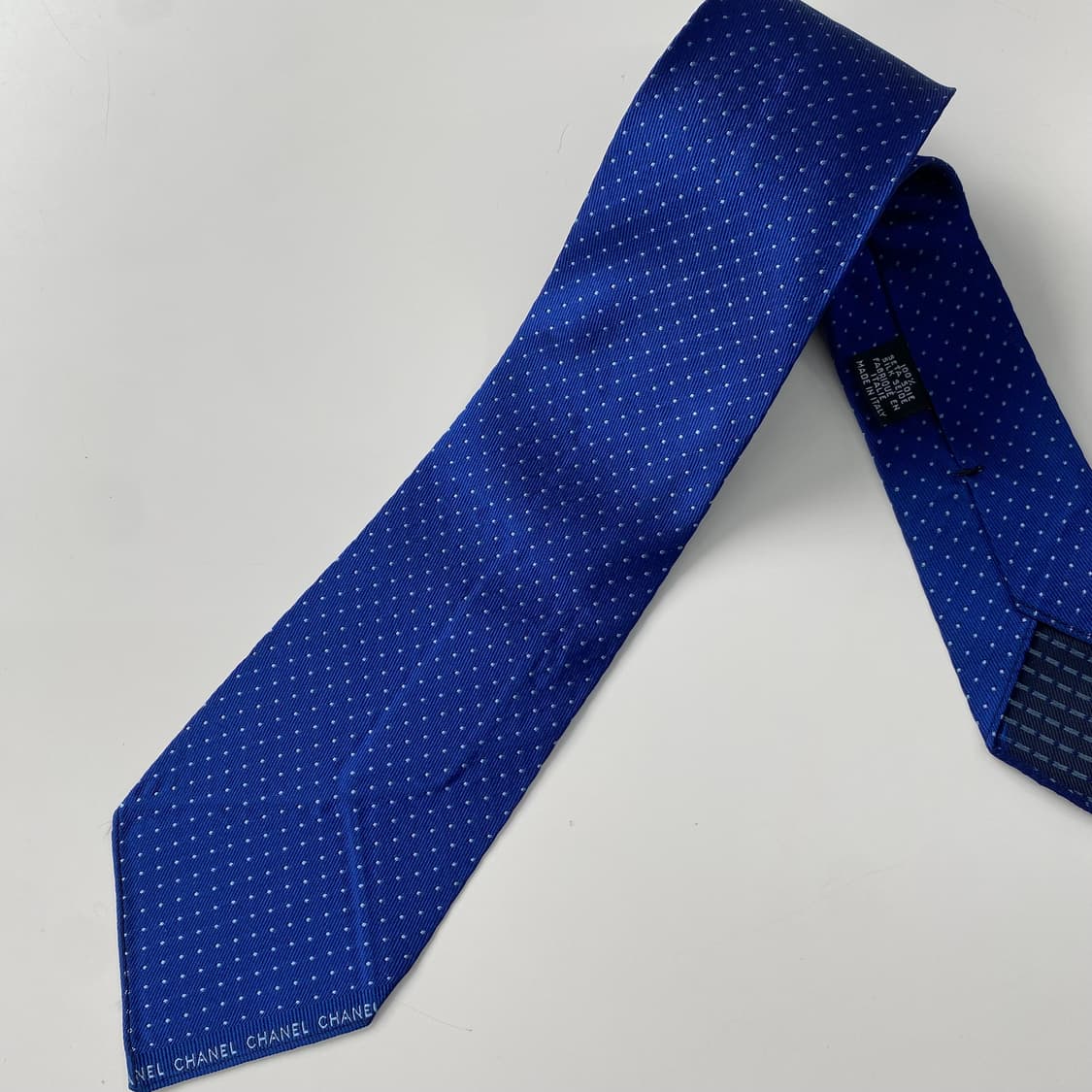 샤넬(CHANEL) 영문로고 명품 정품 넥타이 상품이미지6
