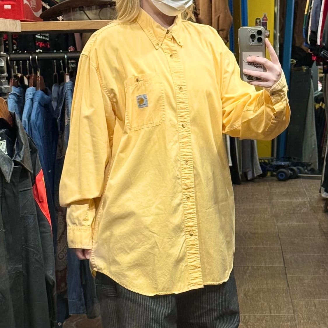 [HI] 칼하트 긴팔셔츠 옐로우  상품이미지3