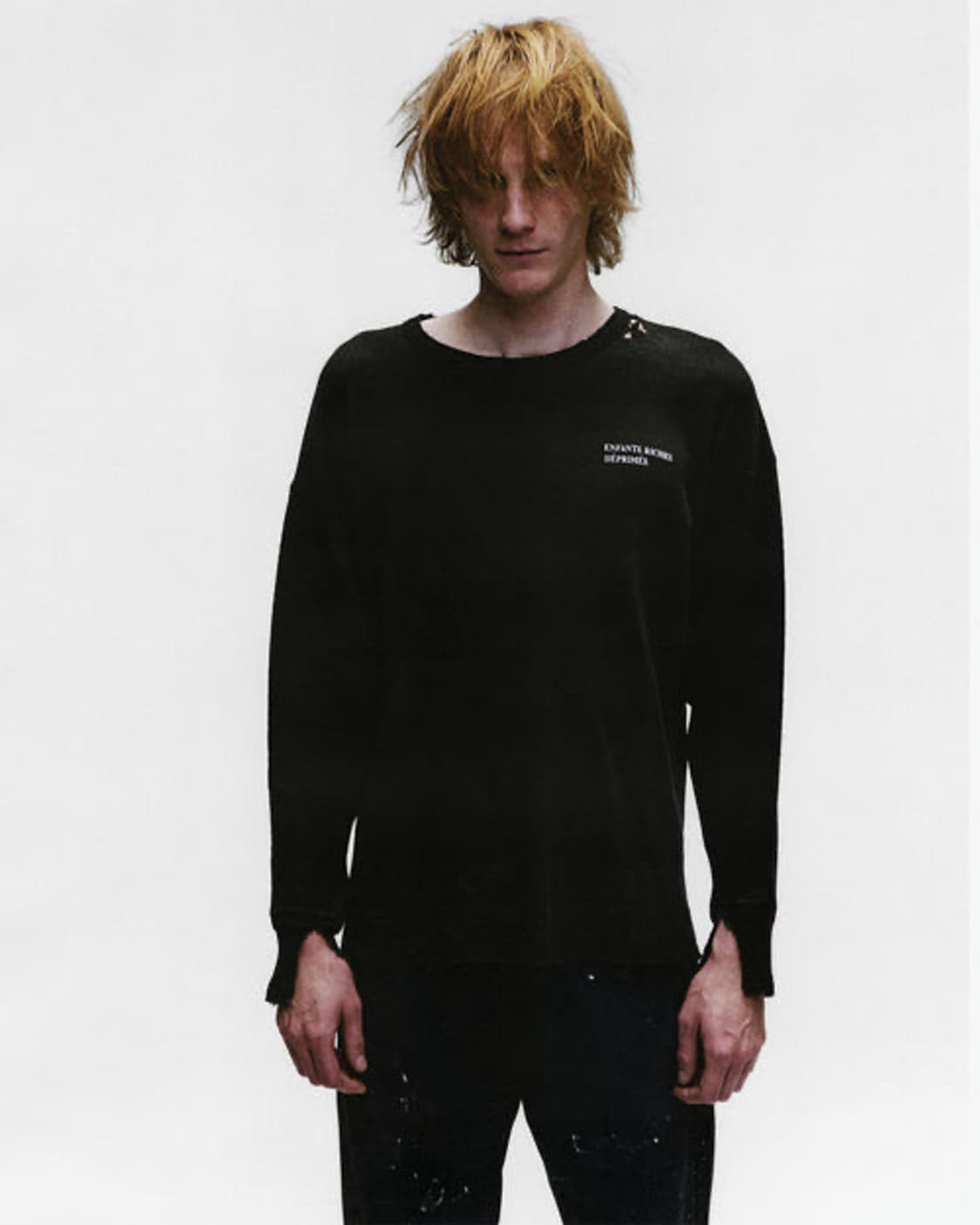 앙팡리쉬데프리메 디스트레스 써멀 롱슬리브 상품이미지6