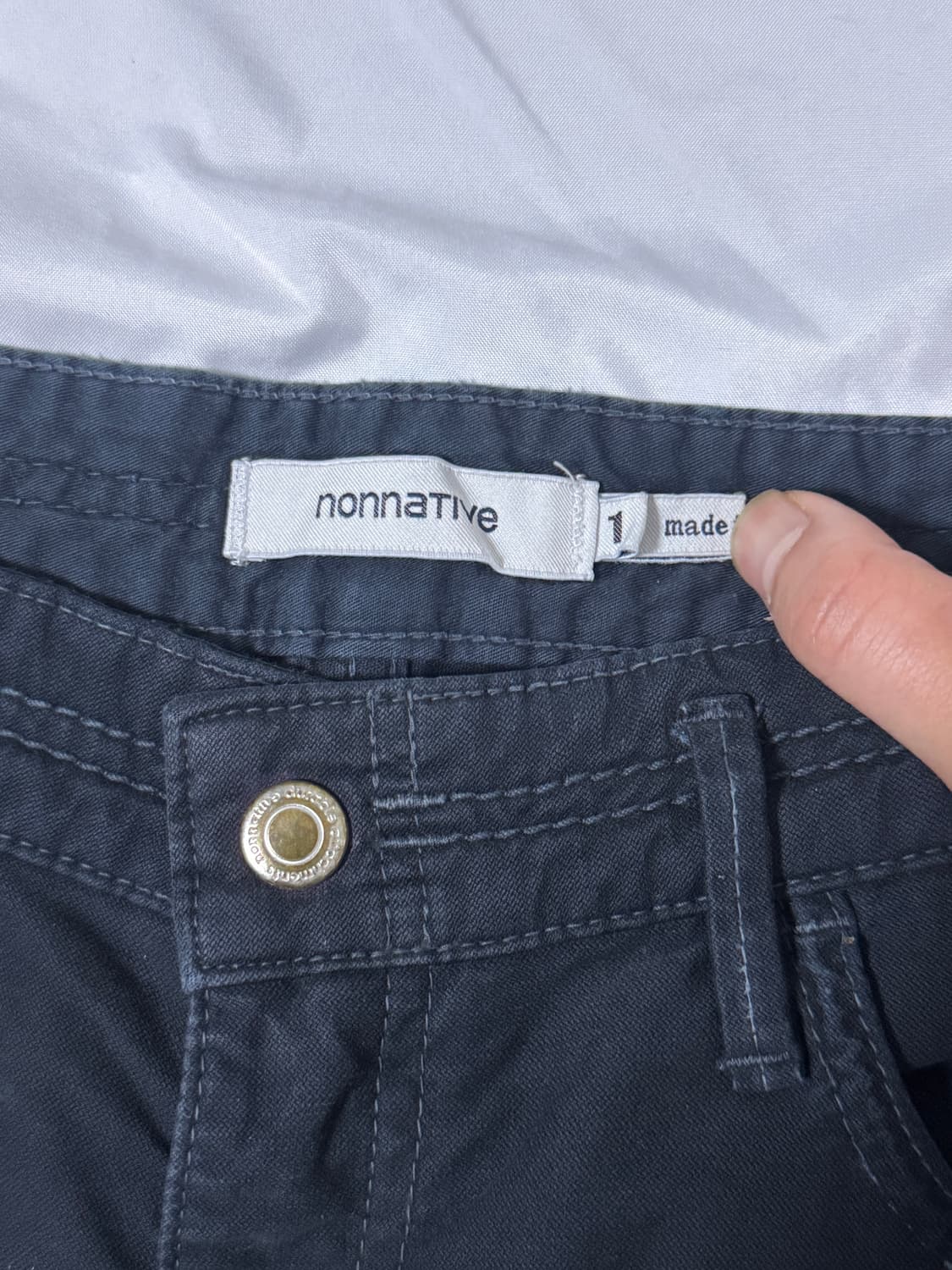 18ss nonnative 몰스킨 스트레치 오버다이 드롭핏 팬츠 상품이미지7