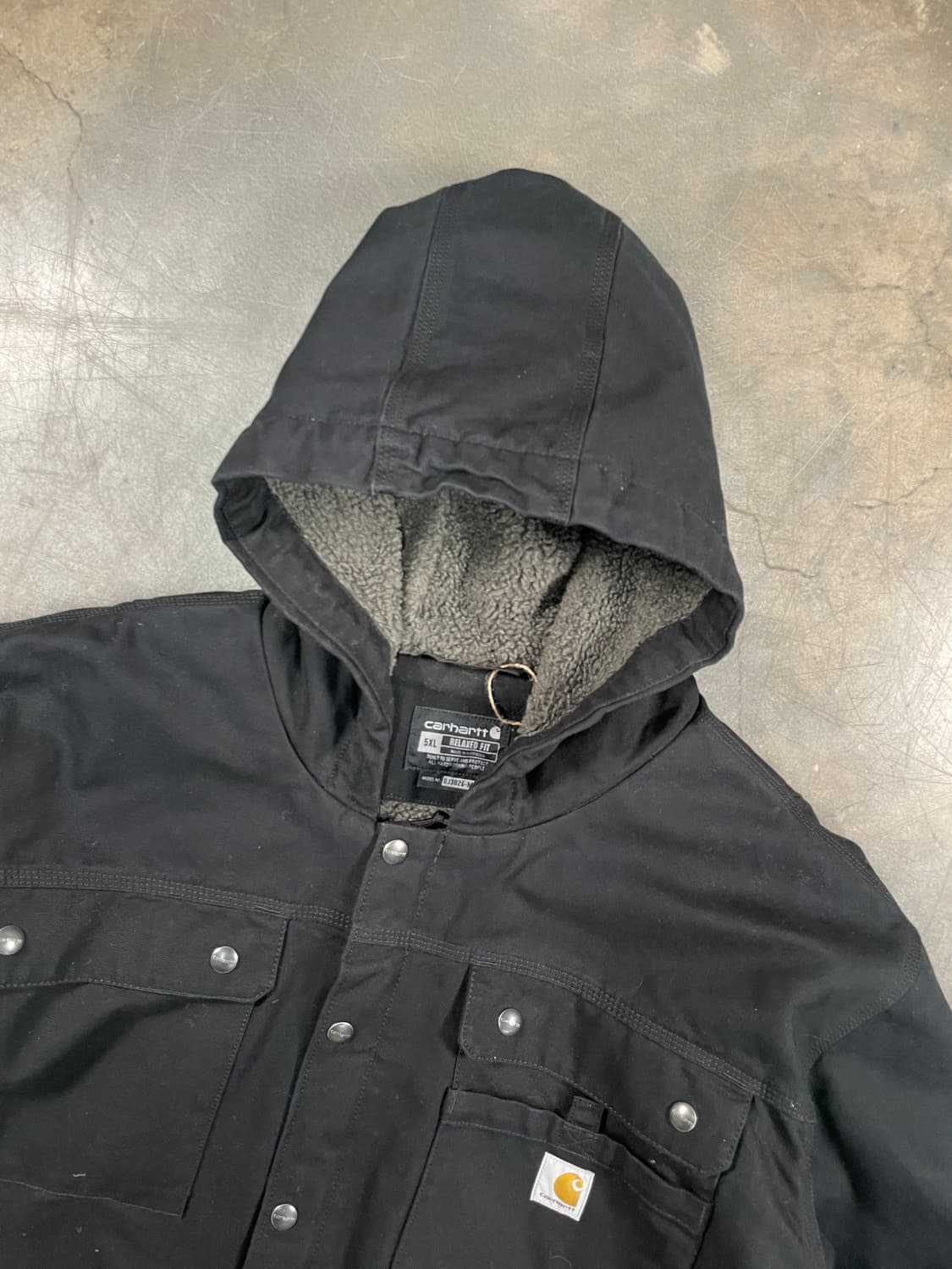 칼하트 발렛 쉐르파 후드 워크 자켓 상품이미지3