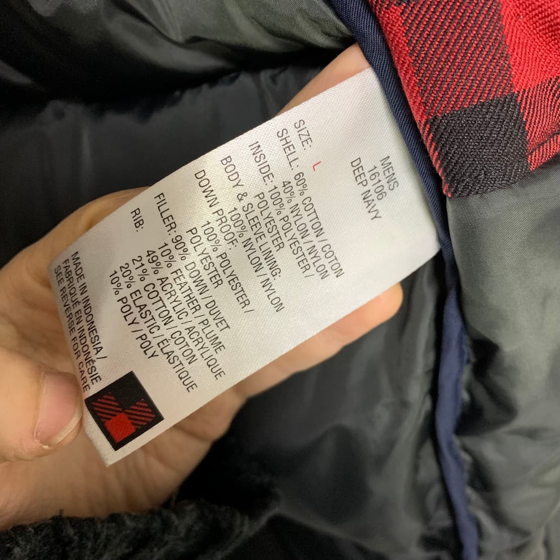 울리치 네이비 다운 패딩 점퍼 빈티지 남성 L 상품이미지7