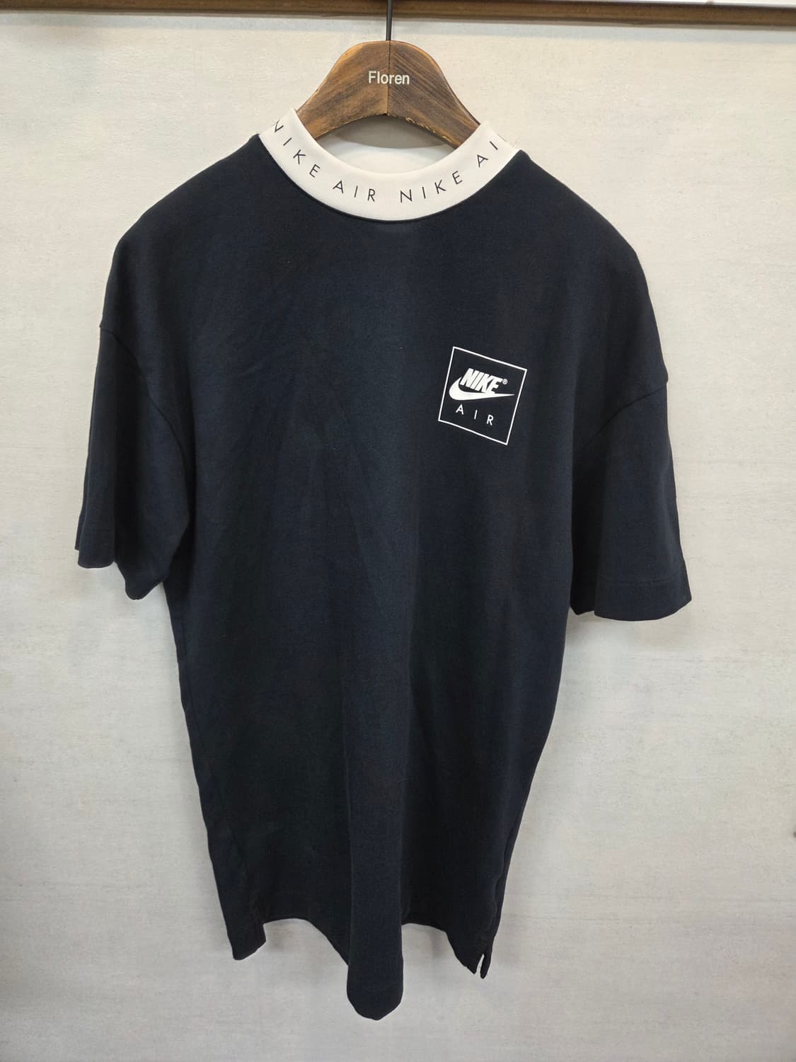 나이키 에어 넥 테이핑 레터링 반팔 원피스 드레스 s 상품이미지1