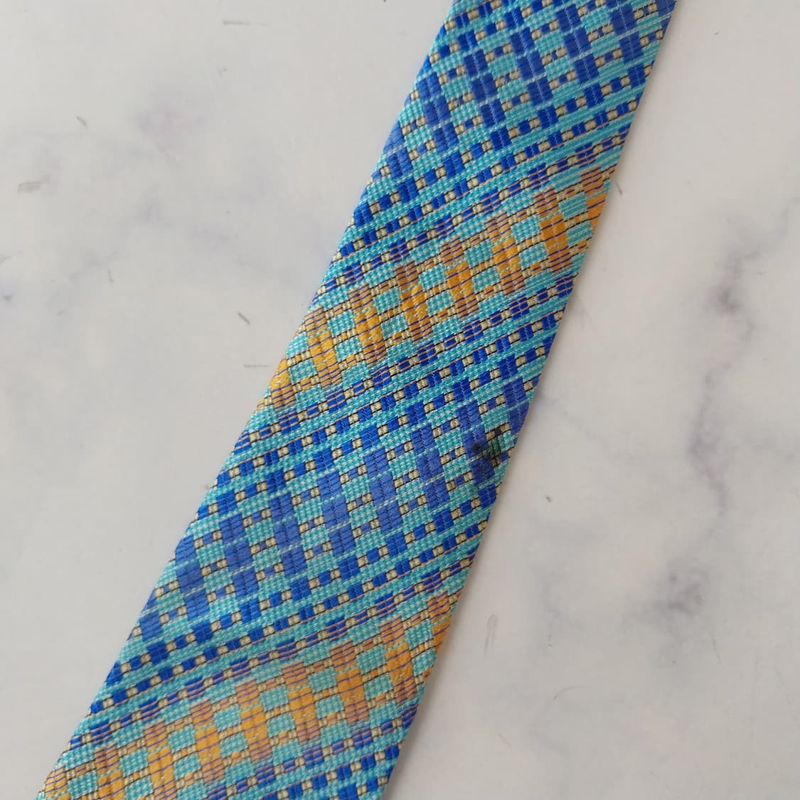 MISSONI 미쏘니 블루 믹스 패턴 넥타이 9.1cm B등급 K2793 상품이미지10