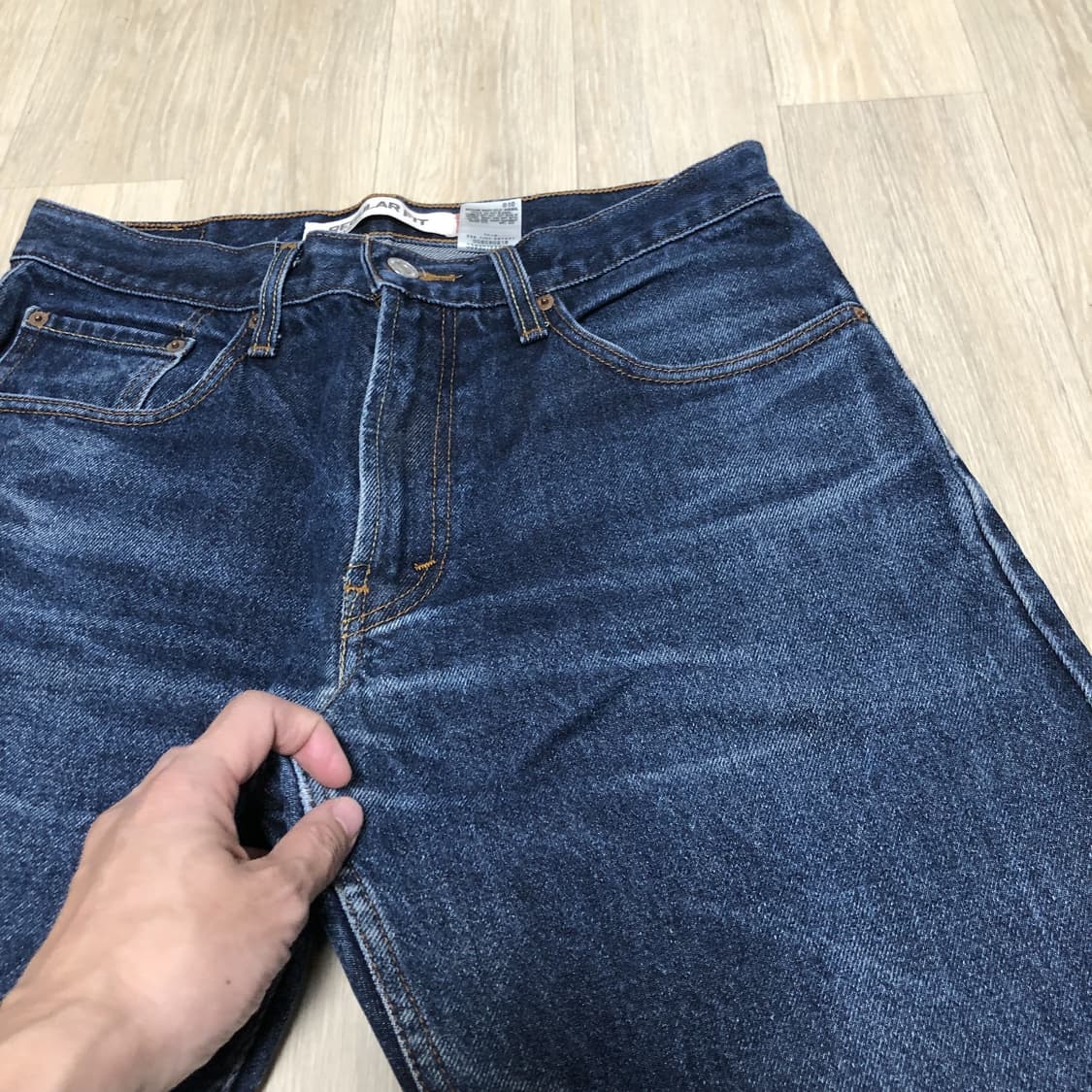 (32) 리바이스 Levi's 505 레귤러핏 중청 하드 워싱 데님 상품이미지7