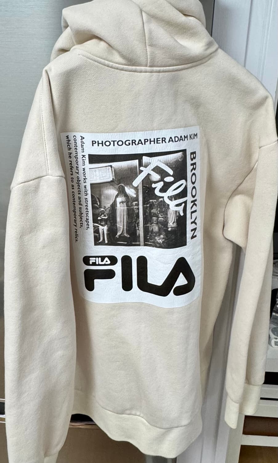  휠라 후드티 XL 아이보리 상품이미지2