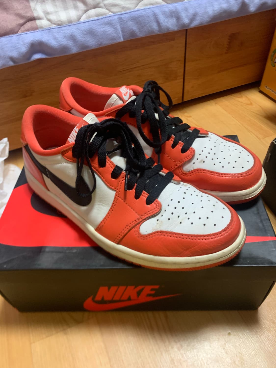 나이키 조던 1 og 스타피쉬 오렌지 상품이미지2
