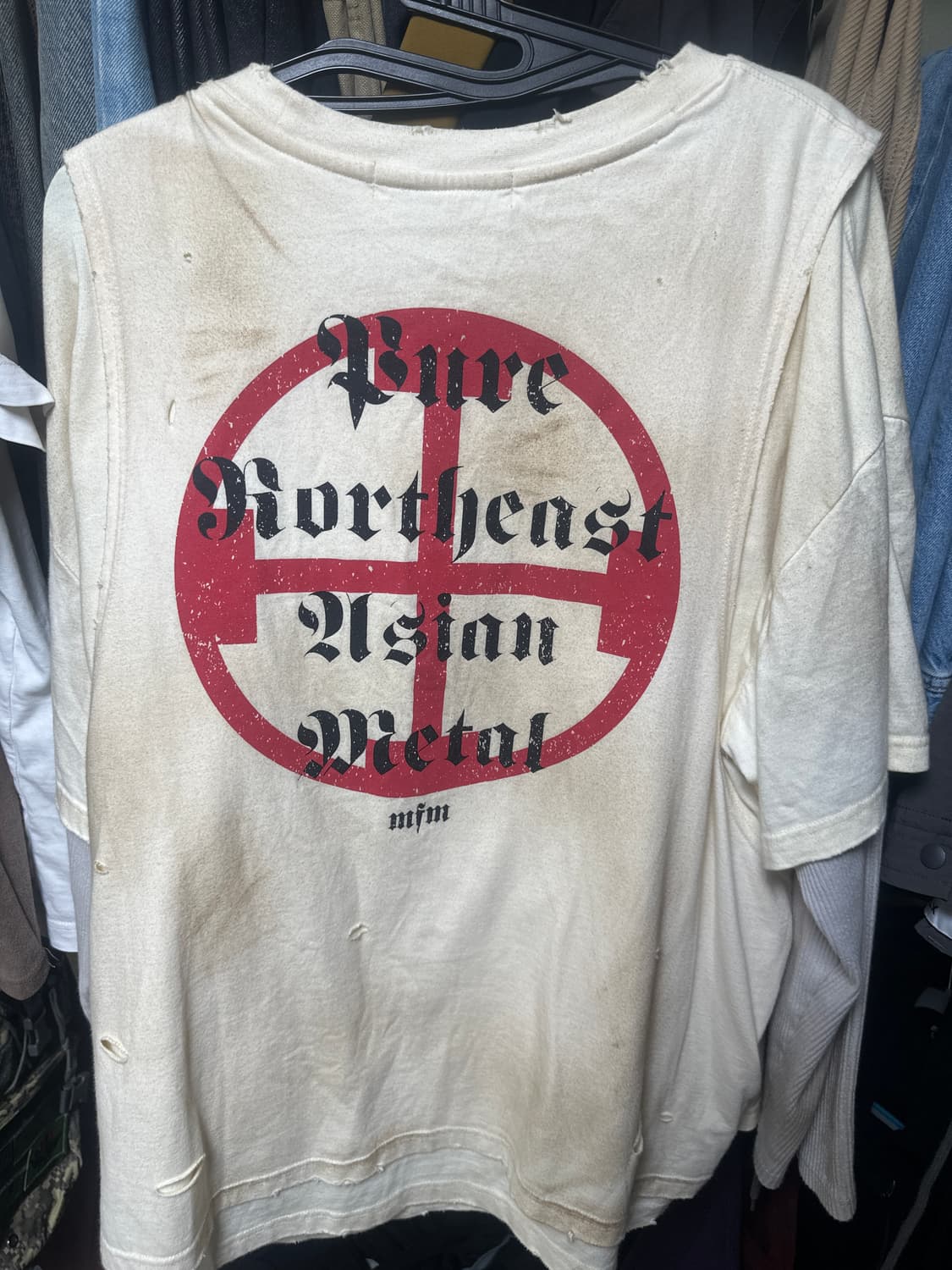 프로젝트 G/R x 엠에프엠333. 3 레이어드 롱슬리브 아이보리 상품이미지2