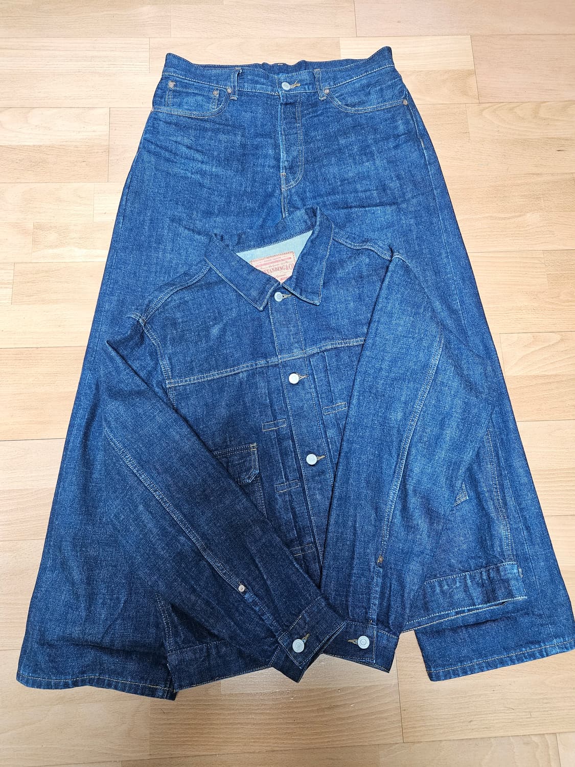 아웃스탠딩 데님 셋업 상품이미지1