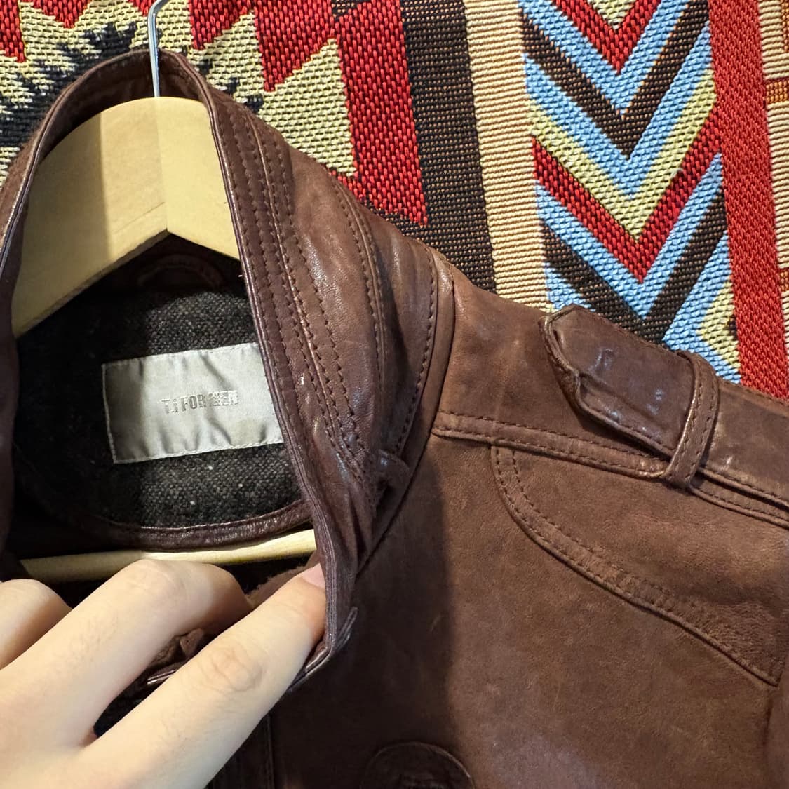 빈티지 양가죽 포켓 레더자켓 상품이미지6