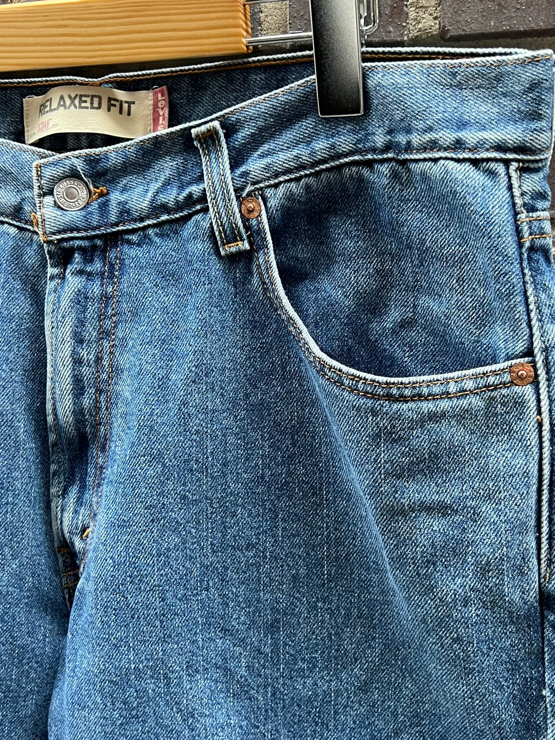 [36x30] 리바이스 550 릴렉스드핏 중청 데님 팬츠 루즈 테이퍼드 상품이미지5