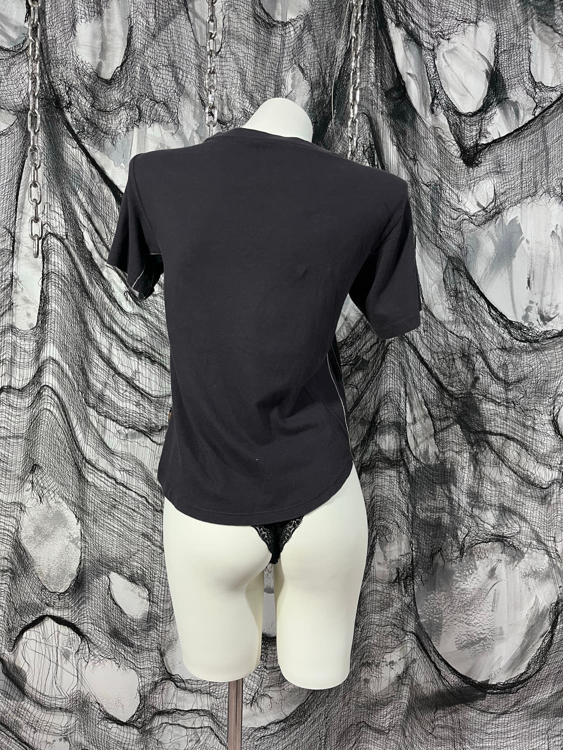 rock eyelet slit printing top 상품이미지8