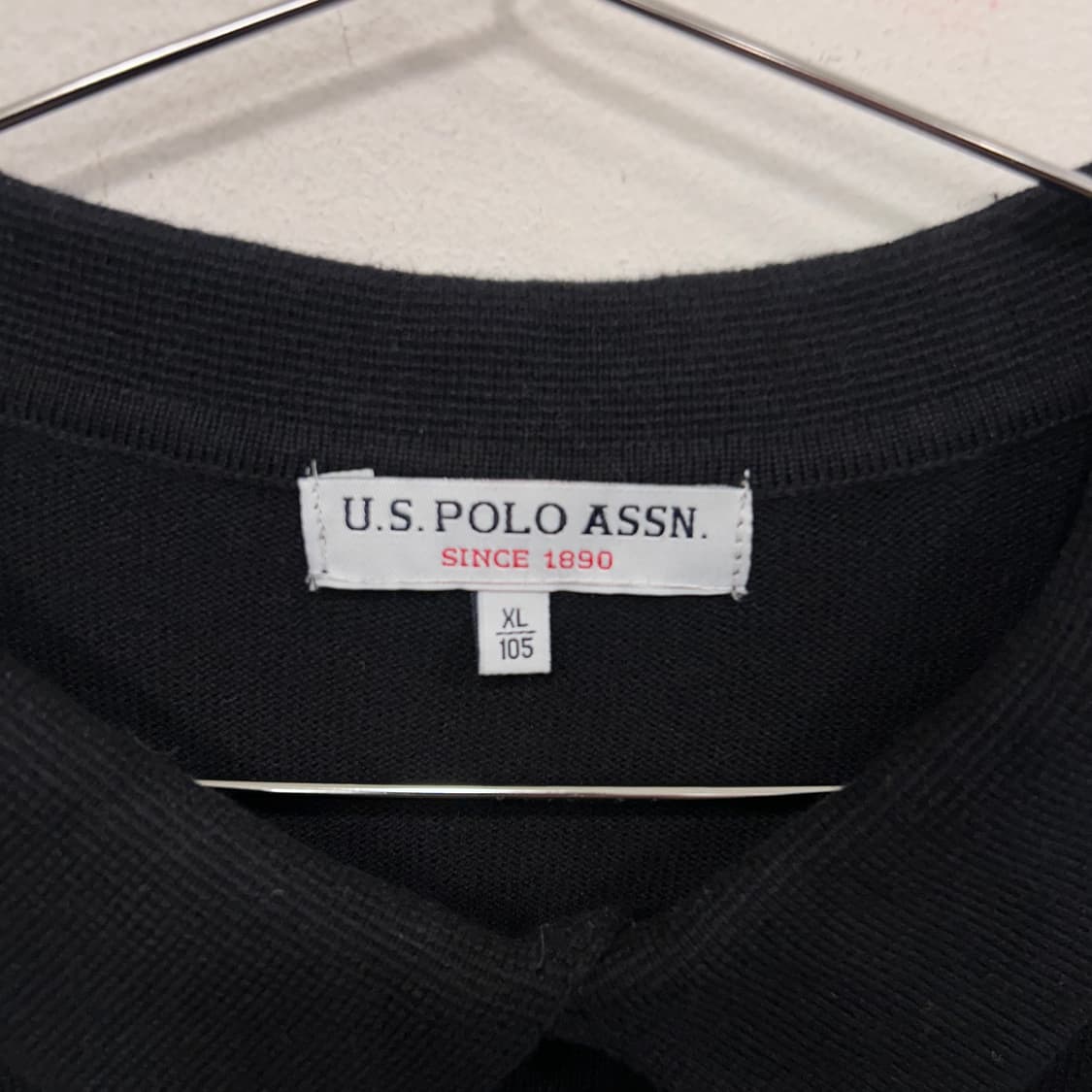 U.S POLO ASSN 자수로고 니트 긴팔카라티 상품이미지3