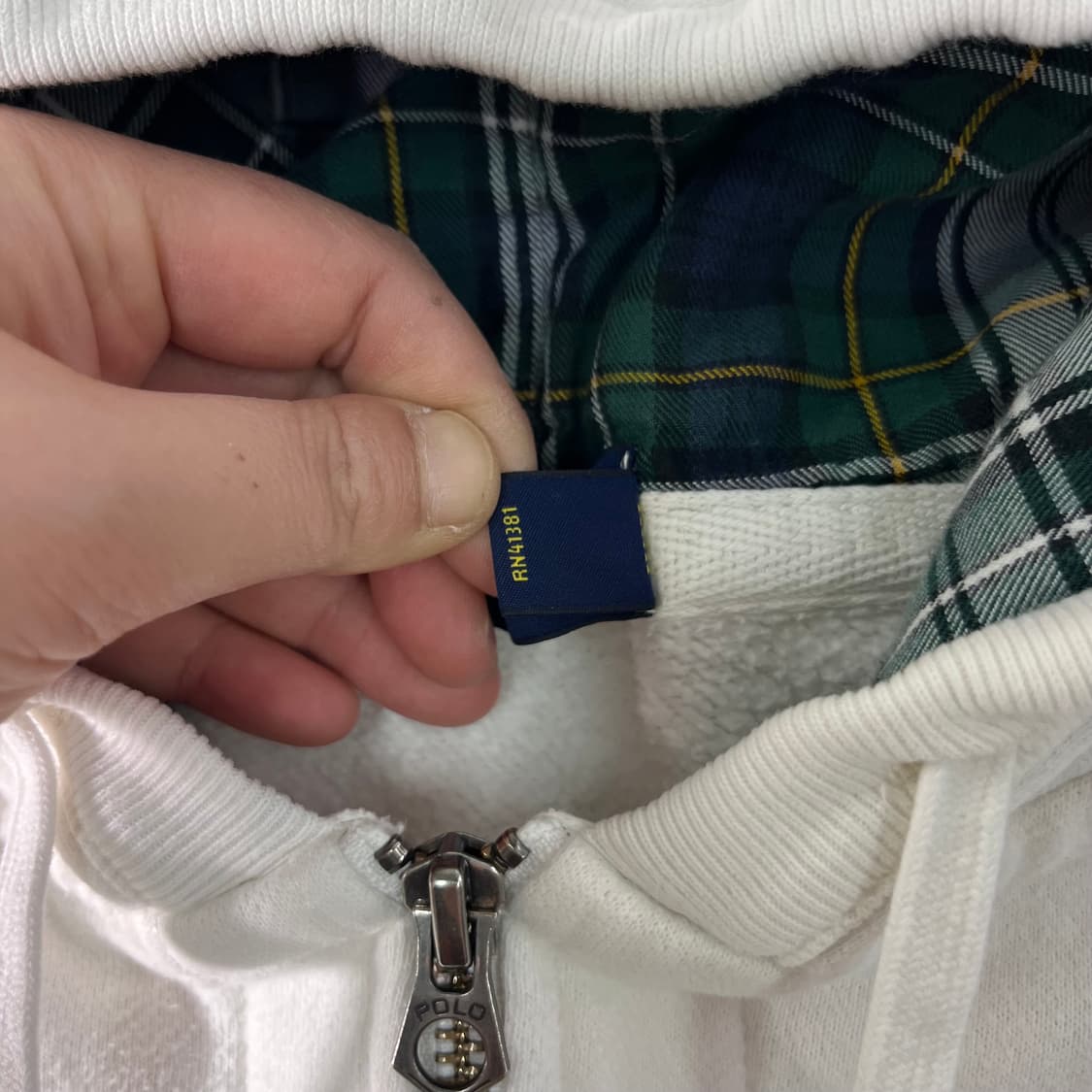 95 폴로랄프로렌 빅포니 화이트 후드집업 상품이미지3