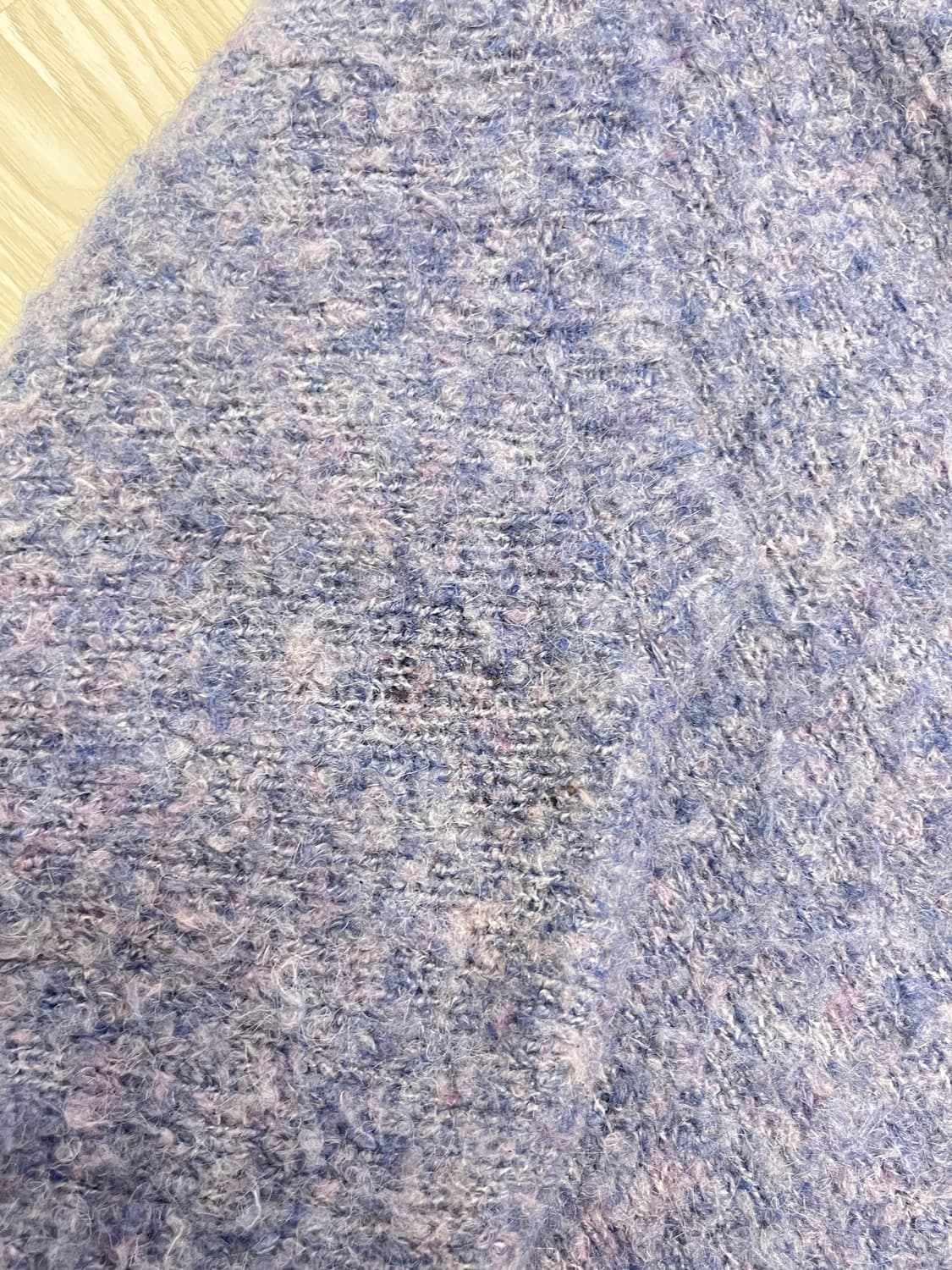 델리센트 dec 레터링 니트 하늘색 상품이미지3