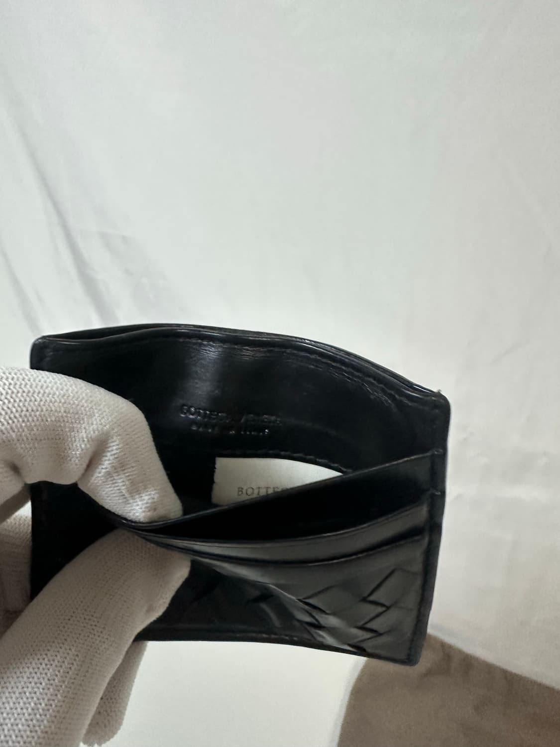 보테가베네타 인트레치아토 카드지갑 블랙 (OS) 상품이미지6