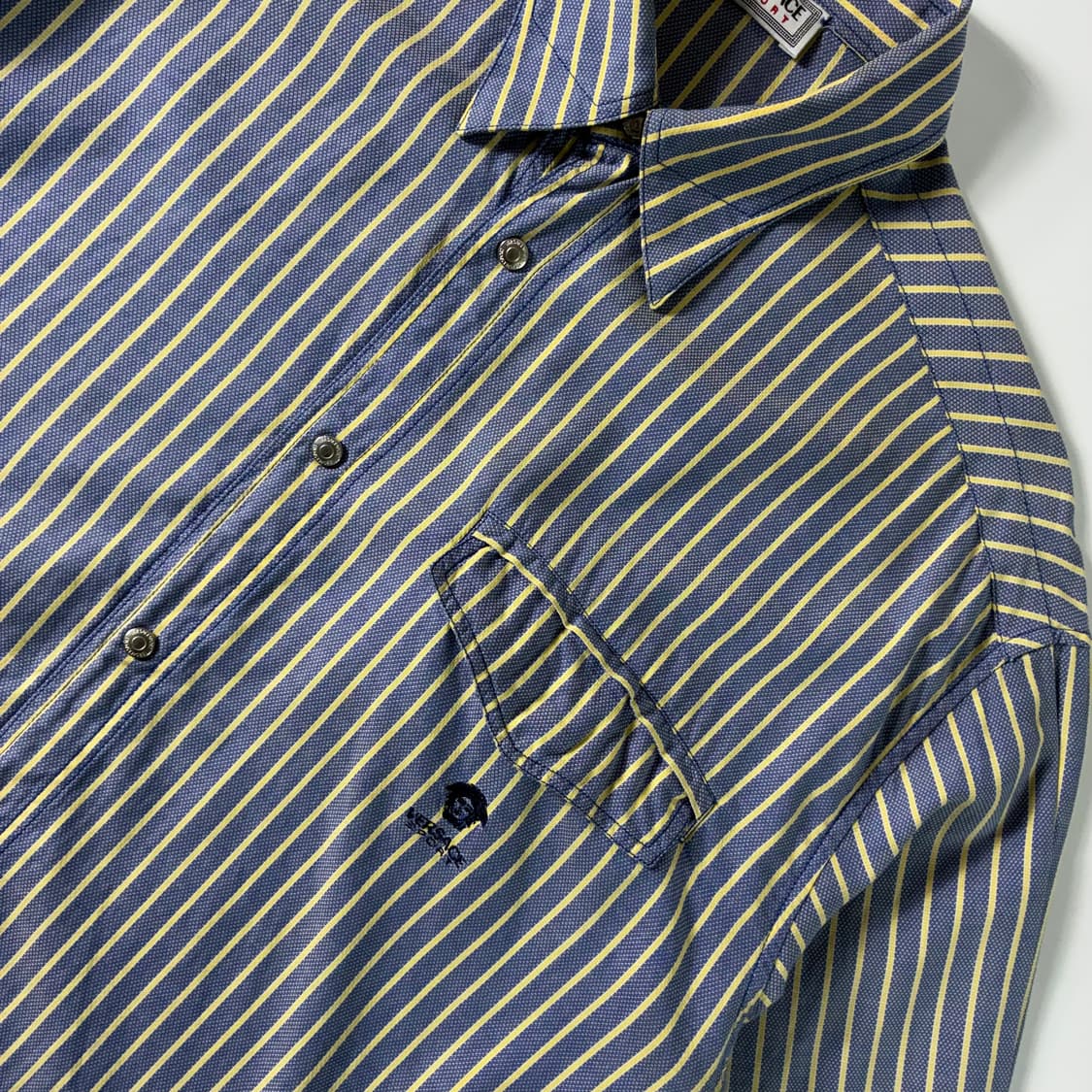 Versace  베르사체 메두사 자수 은장 스트라이프 셔츠  상품이미지3