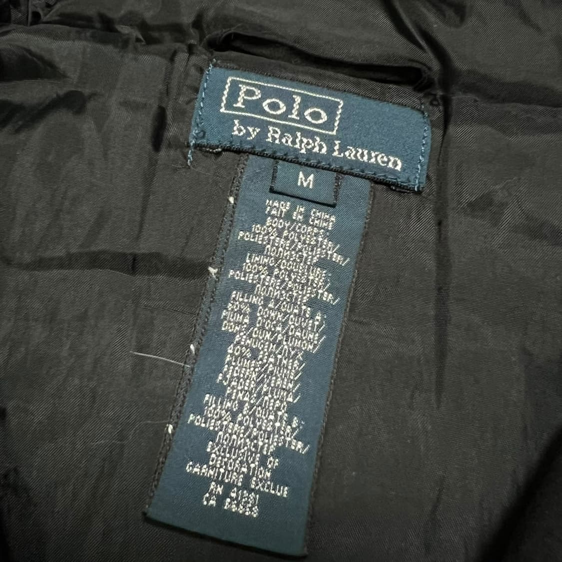 폴로 빅포니 후드 패딩조끼 블랙 상품이미지8