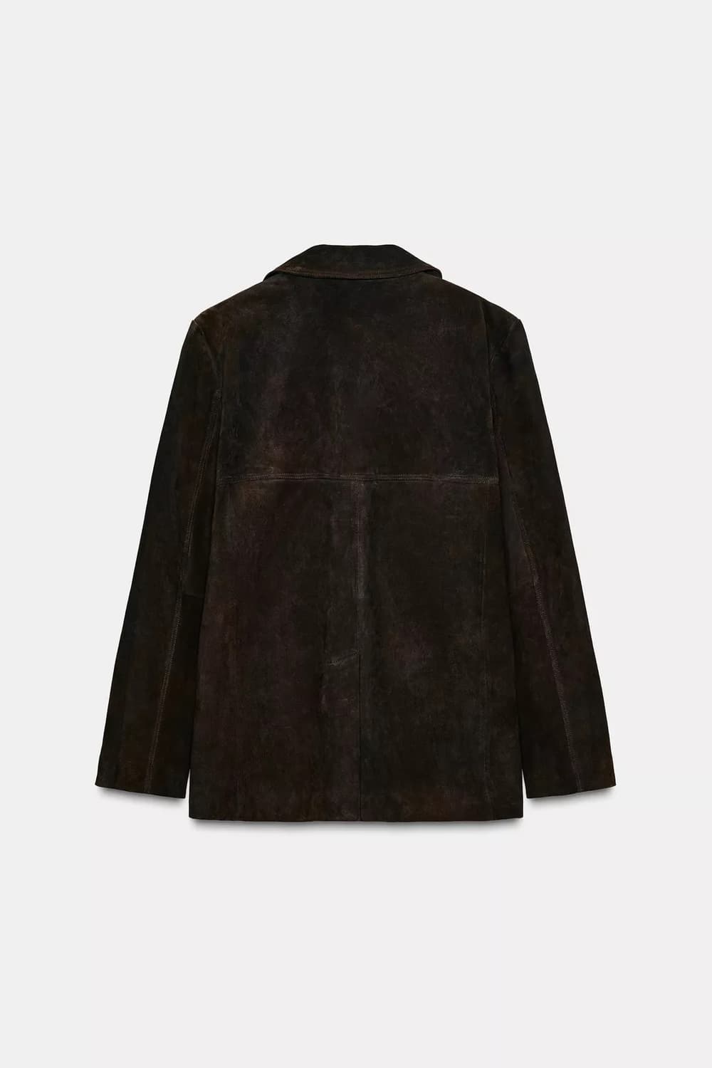 100% 스웨이드 가죽 포켓 블레이저 상품이미지4