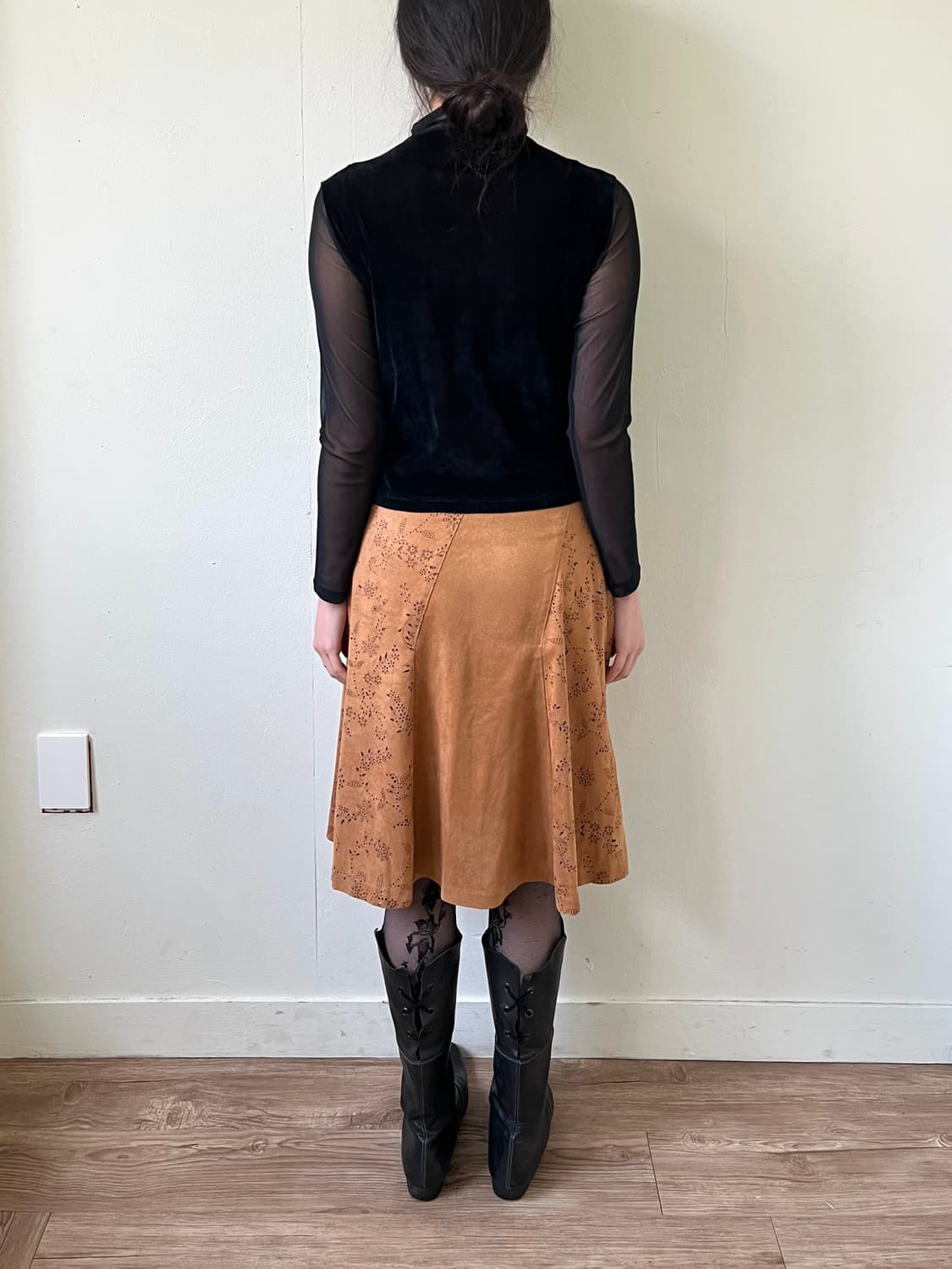 mB 블랙 시스루 블라우스 상품이미지10