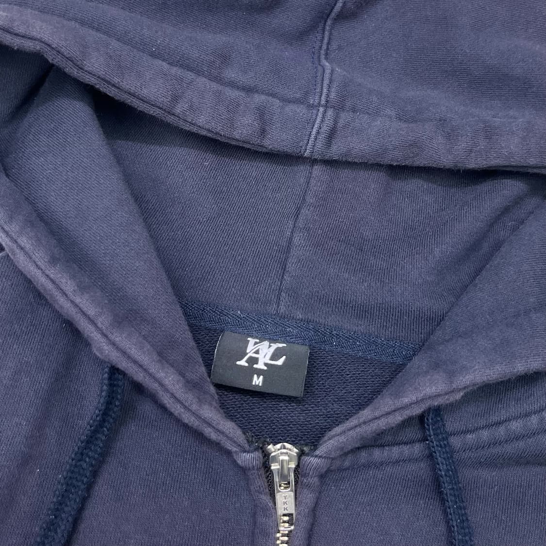 WOOALONG navy 2way hood zip-up 상품이미지6