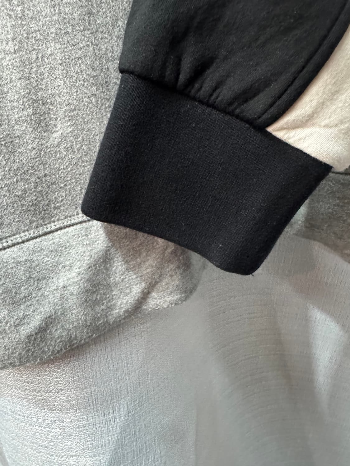 닐바렛 3색 컬러블럭 맨투맨 S(M) 남여공용 상품이미지4