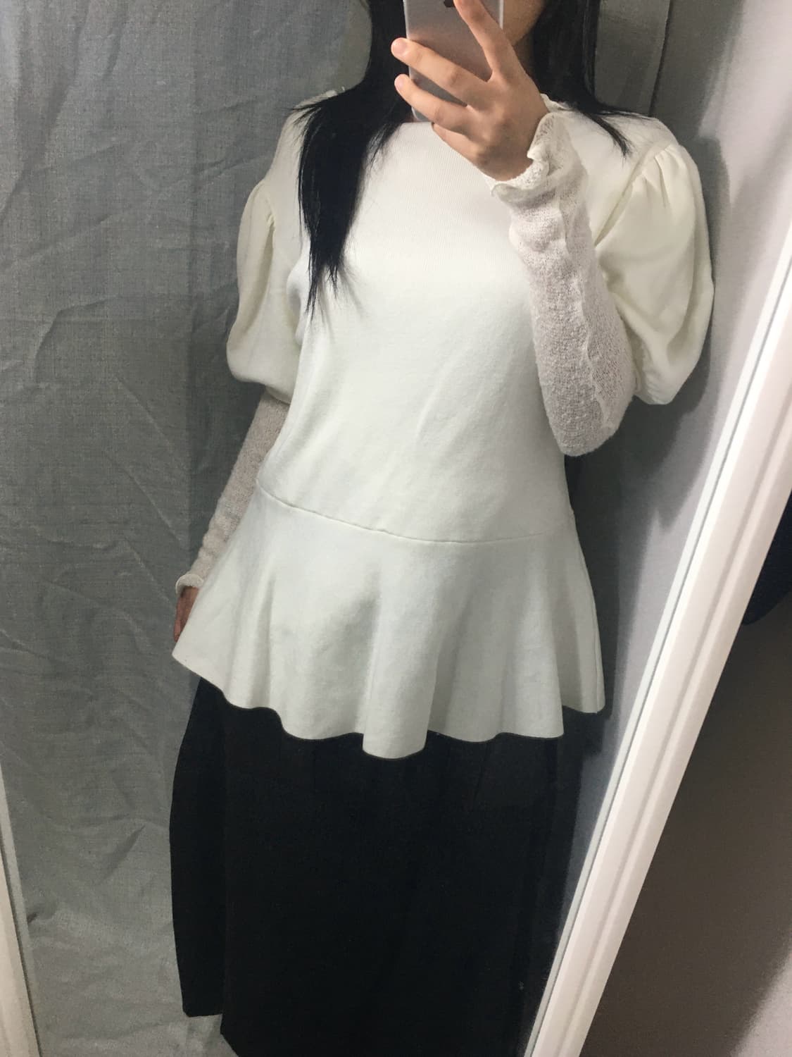 Knit puff top 세트 상품이미지2