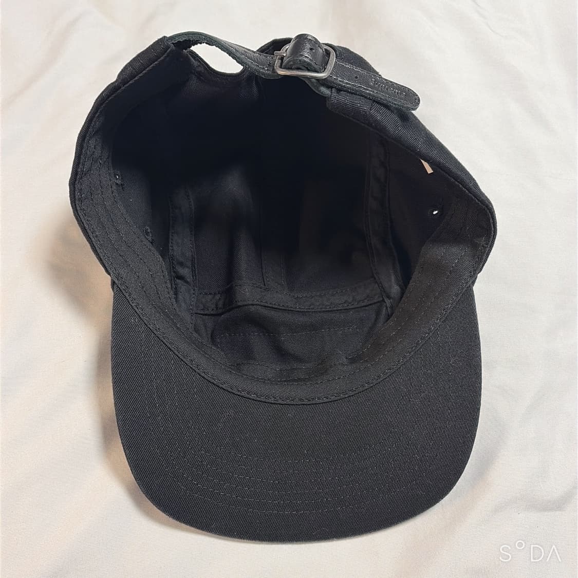 슈프림 워시드 치노 트윌 캠프캡 블랙 - 23fw 상품이미지4