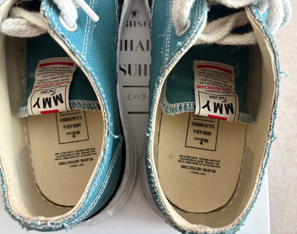 미하라 야스히로 피터슨 캔버스 스니커즈 블루 / 43 상품이미지7