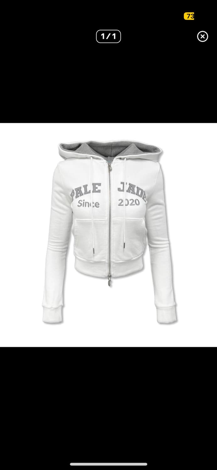 페일제이드 레트로패치후드집업 화이트 M 상품이미지1