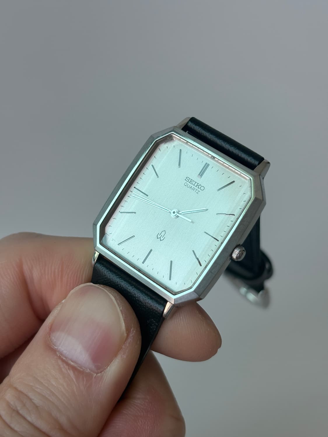 세이코 1980년대 Chariot 실버 탱크 쿼츠 남성 상품이미지4