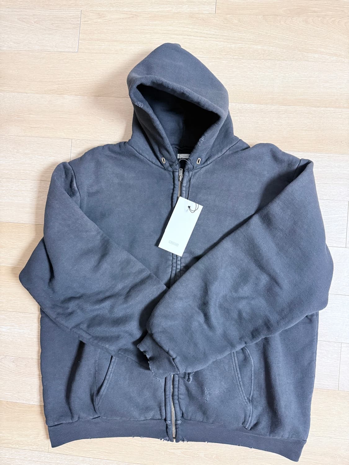 아프레쎄 후드 집업 블랙 3 사이즈 상품이미지1