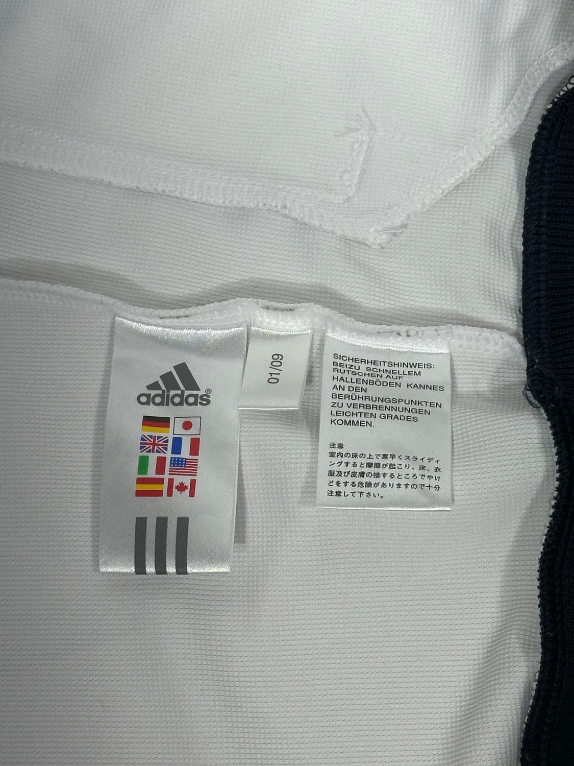 아디다스 화이트 빅 로고 레드 삼선 트랙탑 져지 L 상품이미지8