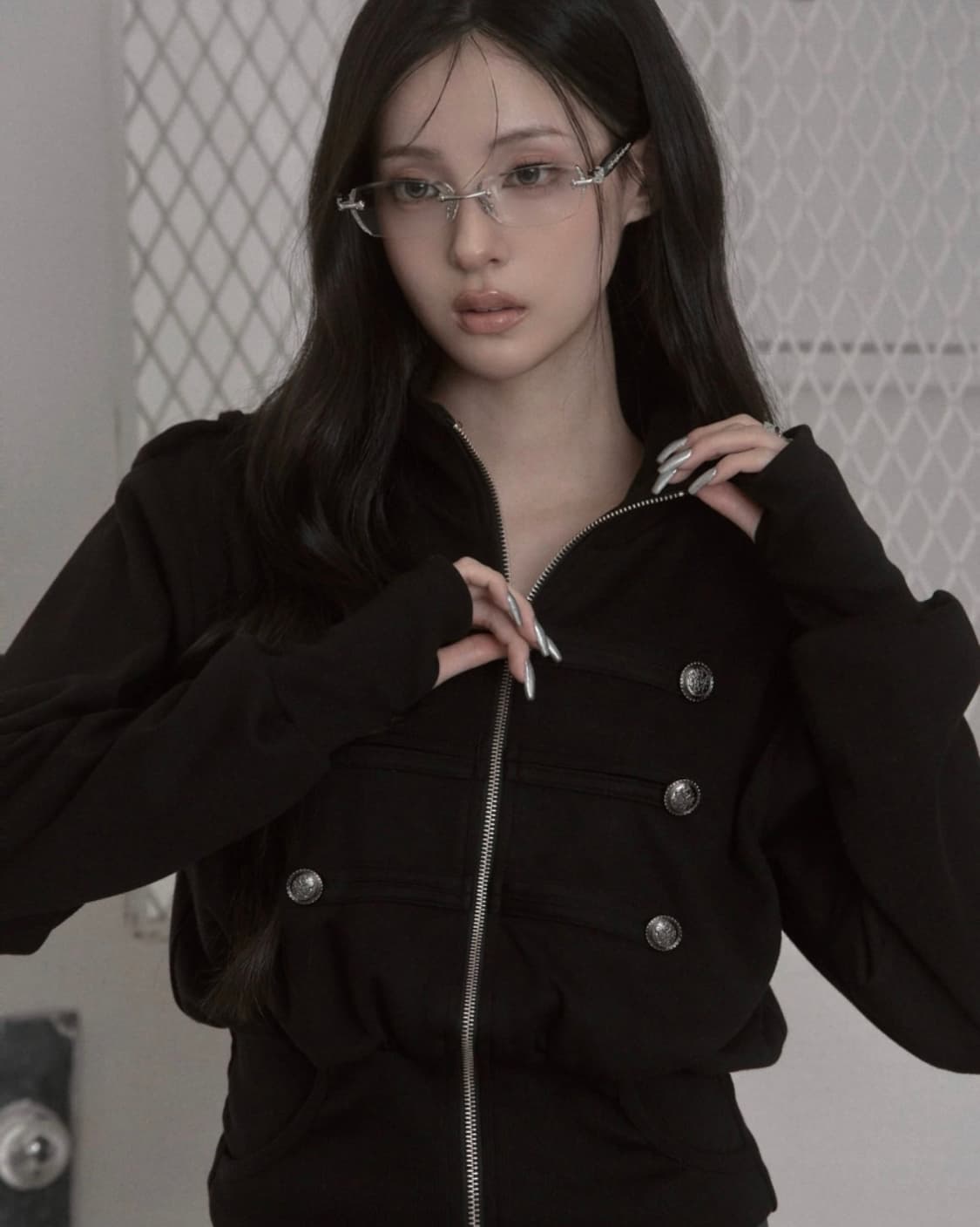 새상품 카키포인트 나폴레옹 블랙  상품이미지1