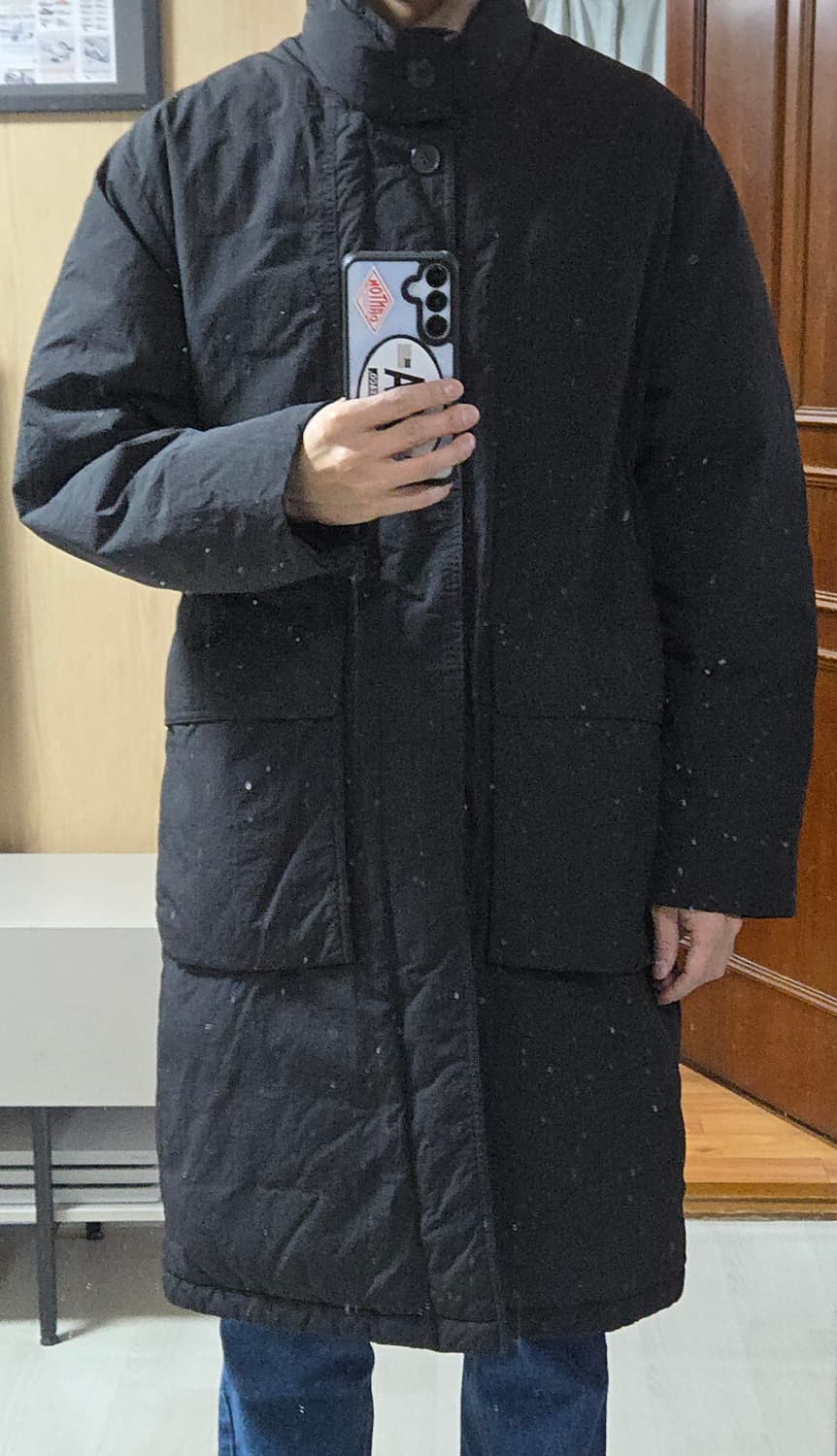 (착샷) 지오지아 앤드지 하이넥 다운 패딩 코트 상품이미지7