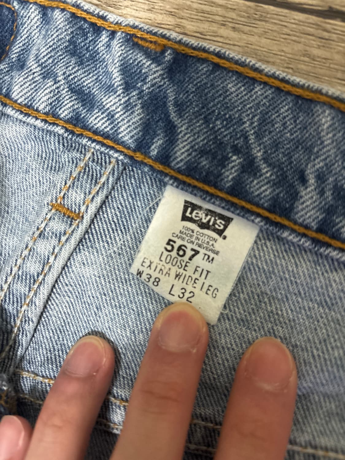 90s 리바이스 567 usa 상품이미지2
