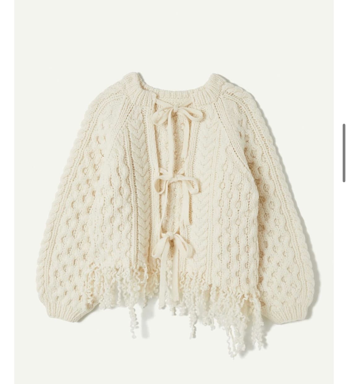 라인반드 핸드메이드 케이블 니트  상품이미지2