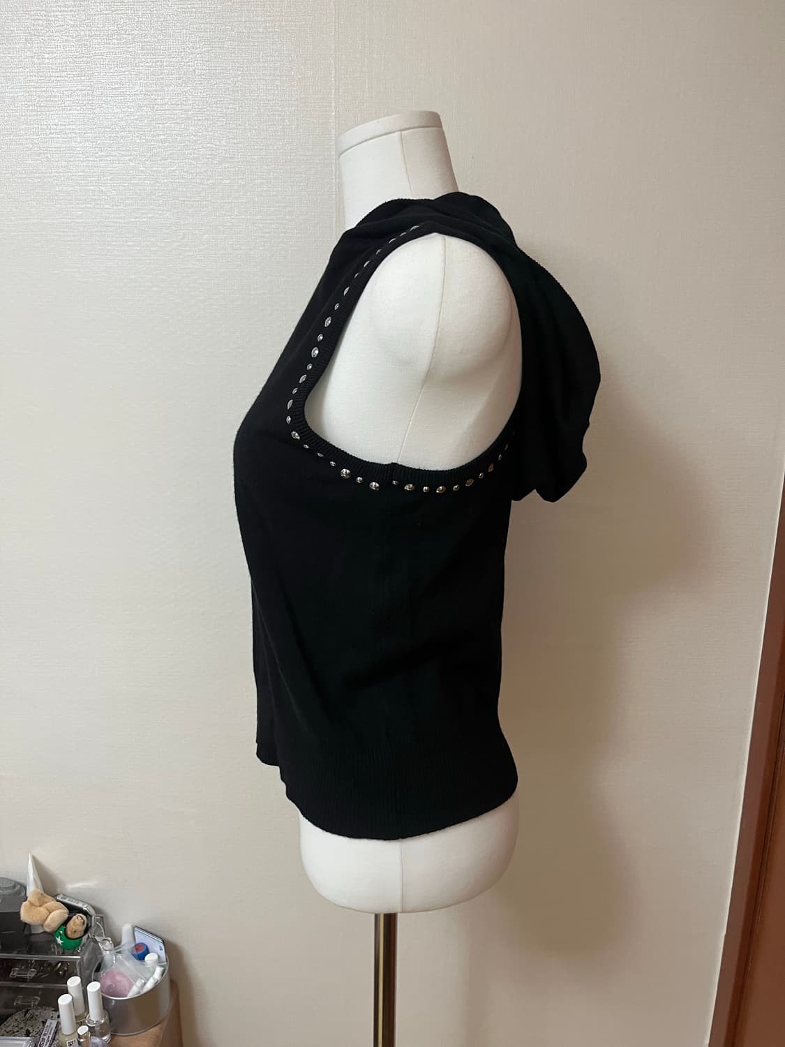 파르티멘토 스터드 후디 니트 탑 상품이미지2