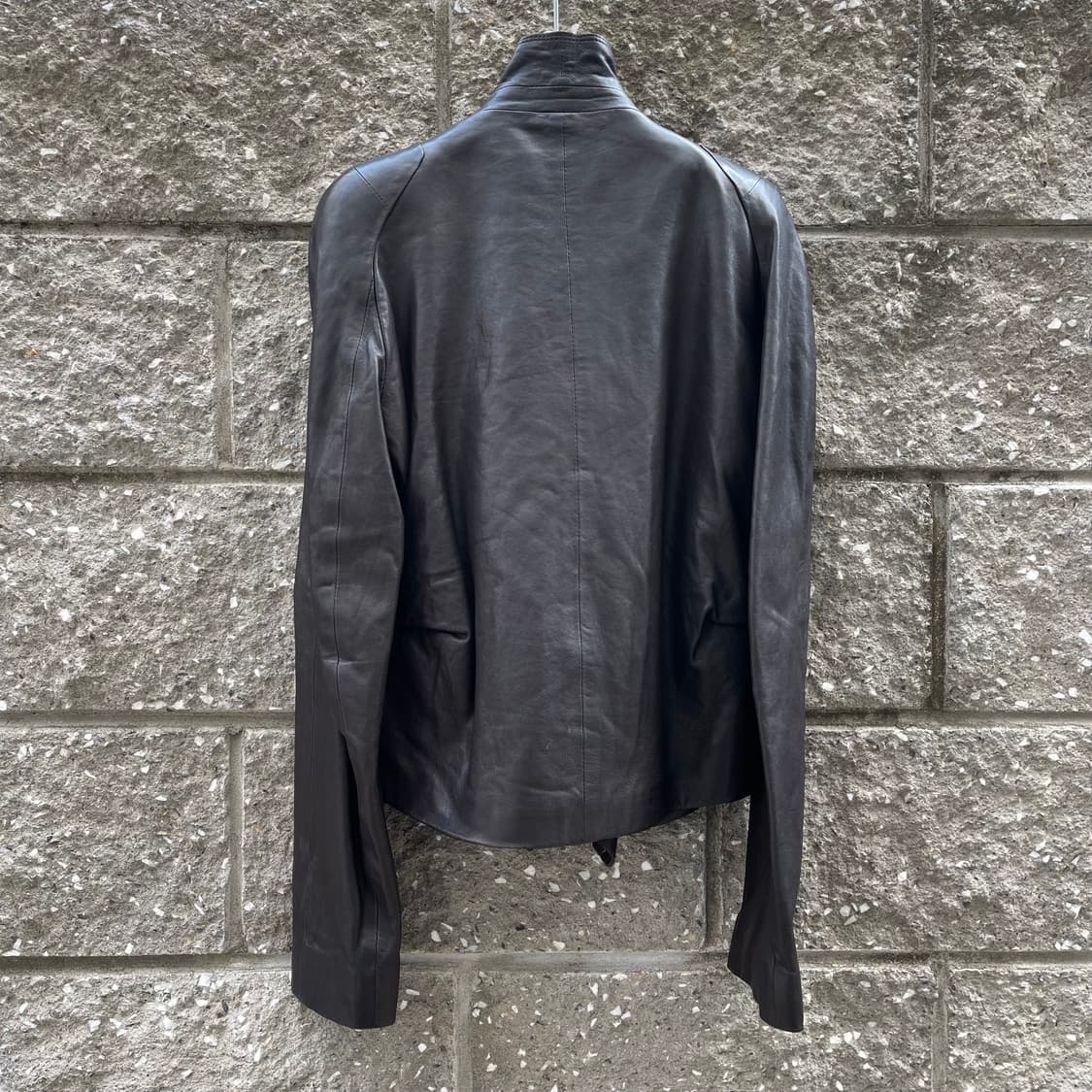 [36] vanessabruno 다크 브라운 여성 레더 자켓 상품이미지2