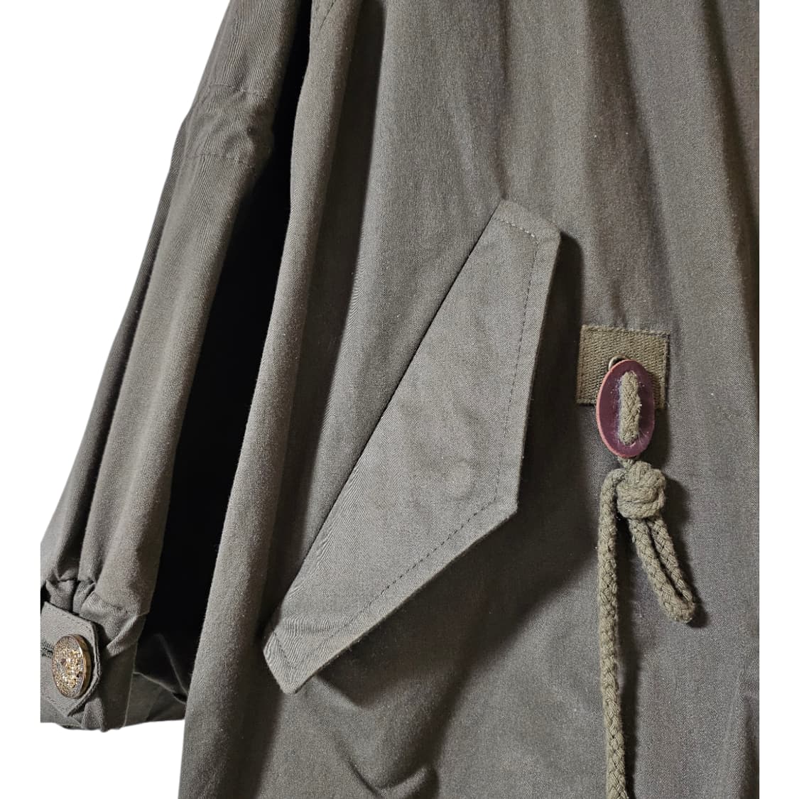 EVER AFTER 카키 야상 점퍼 FREE | 후드·카라 벨크로 간절기 상품이미지7