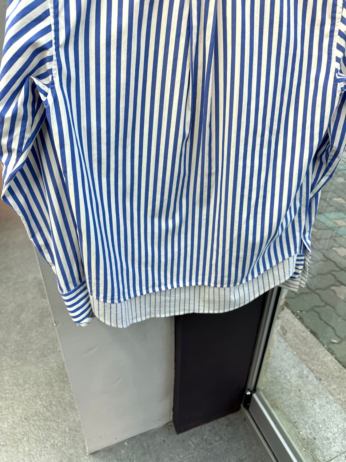 95~100/ 솔리드옴므 레이어링 스트라이프 셔츠 상품이미지6