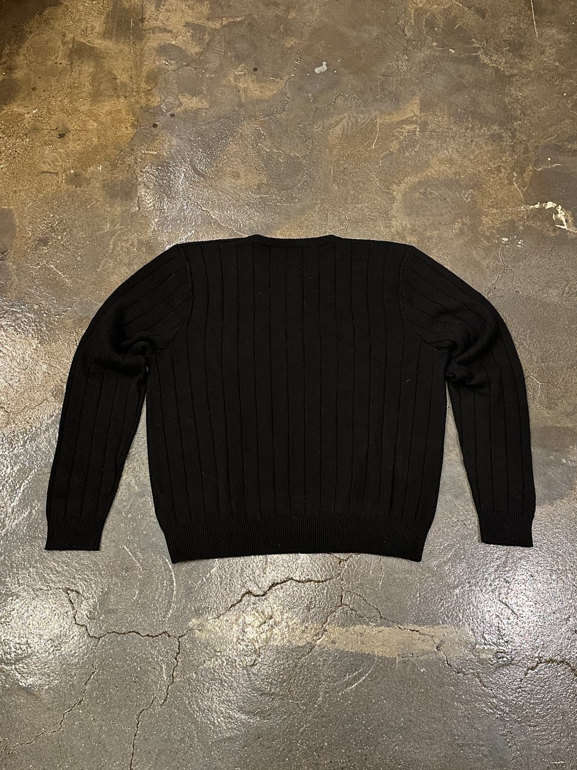 폴로 블랙 브이넥 니트 XL 상품이미지2