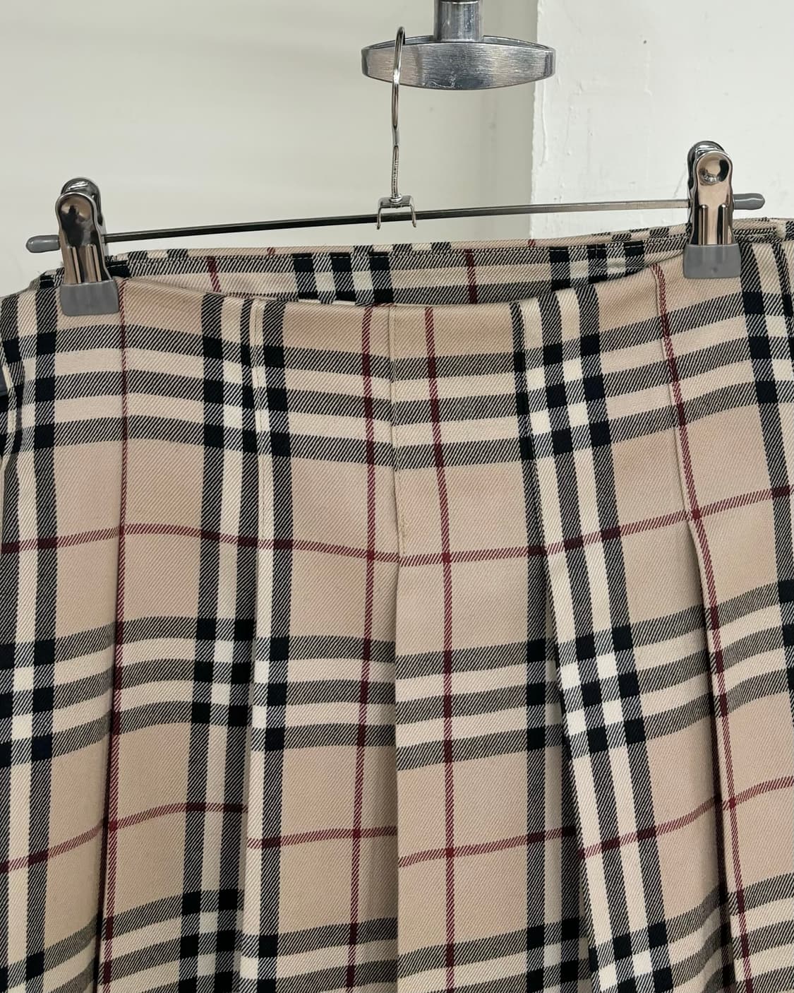 버버리 노바 체크 울 벨티드 랩 스커트 상품이미지5