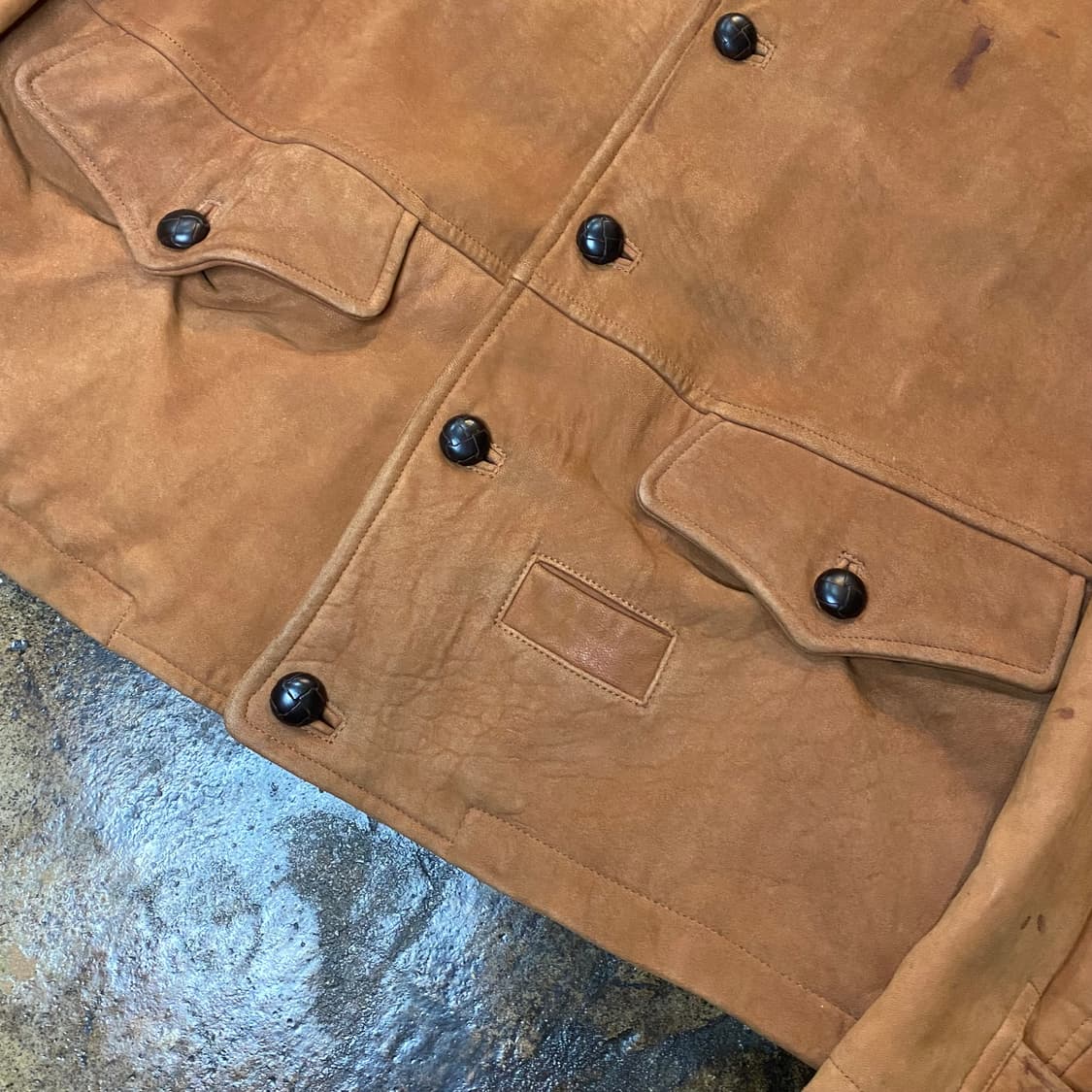 (M) 90s dezert 데저트 브라운 스웨이드 자켓 상품이미지4