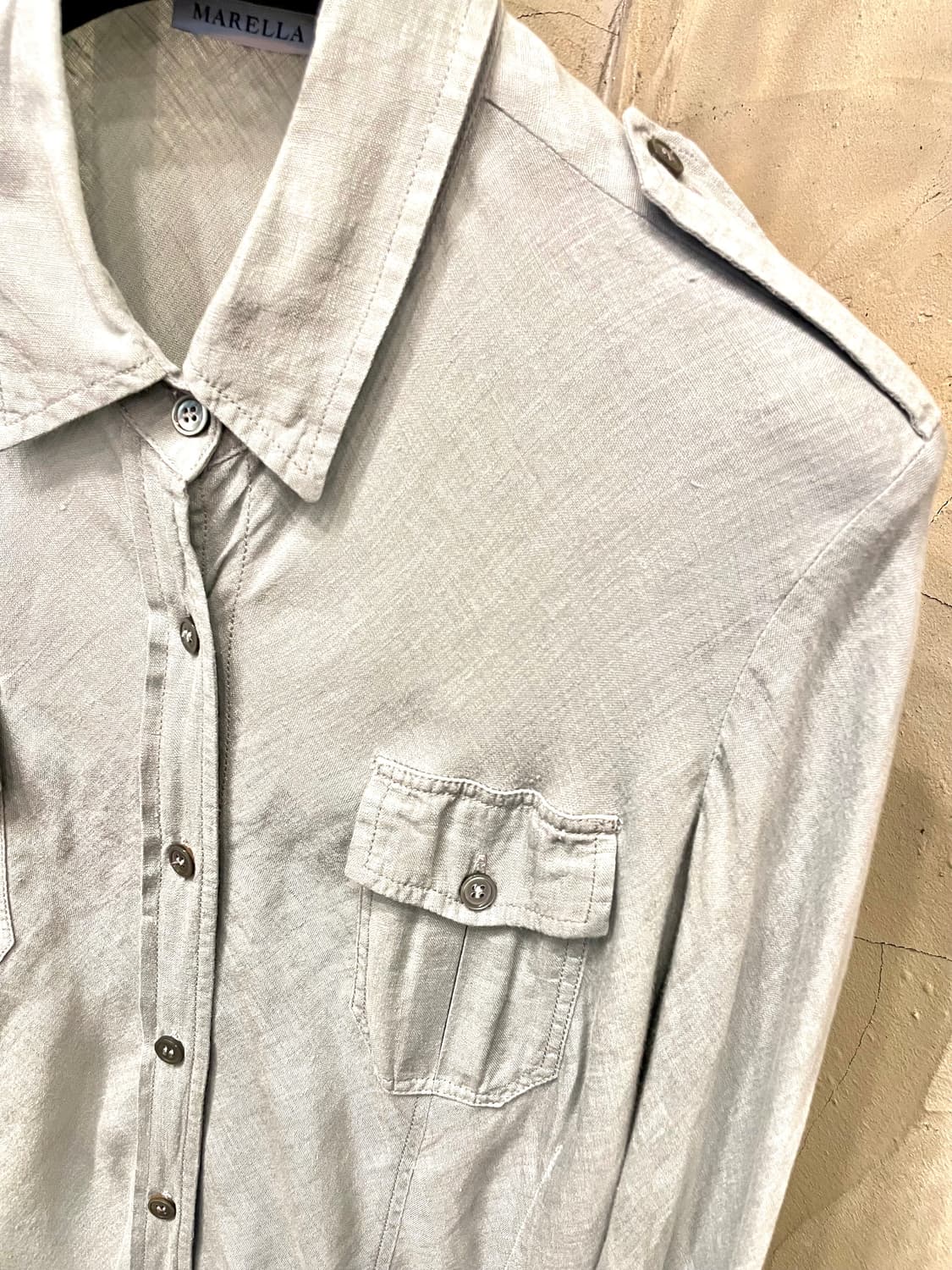 막스마라 Marella마렐라 린넨100% 롱셔츠 원피스 55~66 상품이미지3