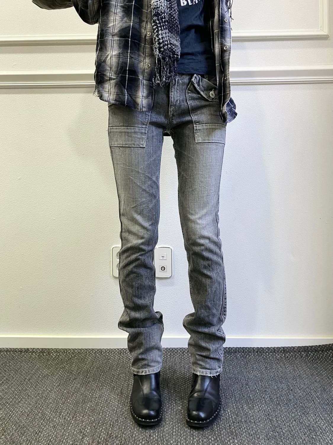 Harley-Davidson]Stud Detail Buckle Biker 상품이미지9