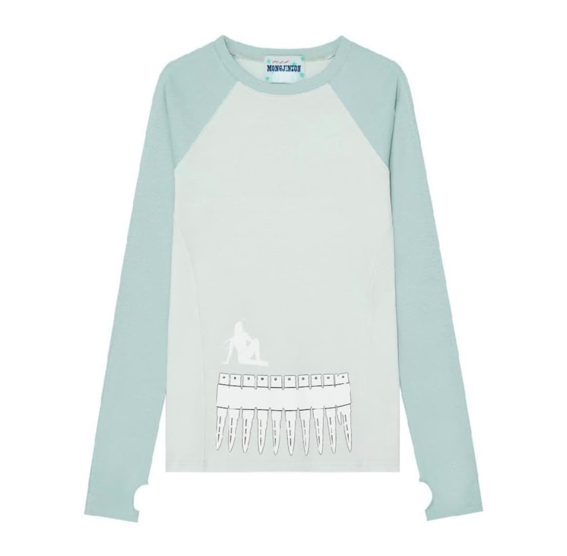 몽진존 MJZ MAGAZINE LONG-SLEEVE TOP MINT 상품이미지1